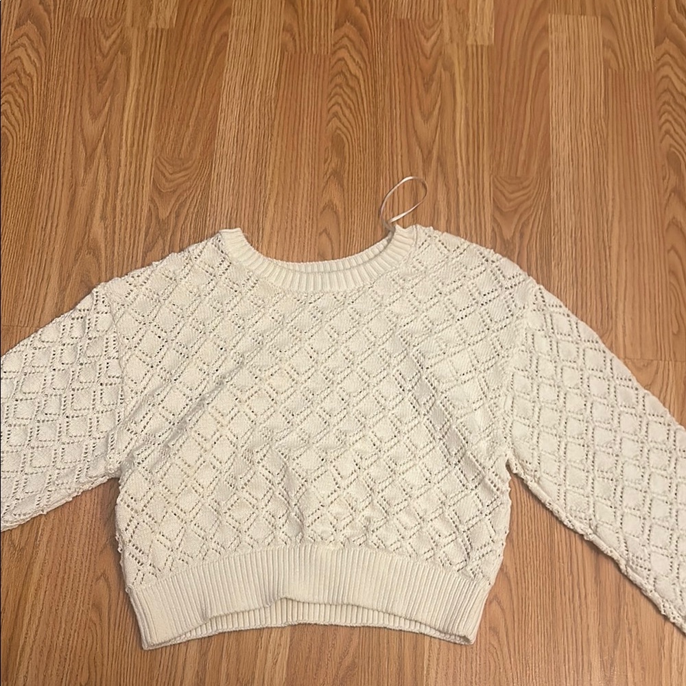 Cream Knit Women's Sweater
